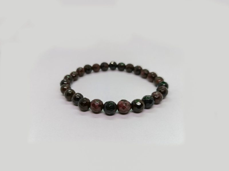 Pulseira Granada de Sangue Facetada