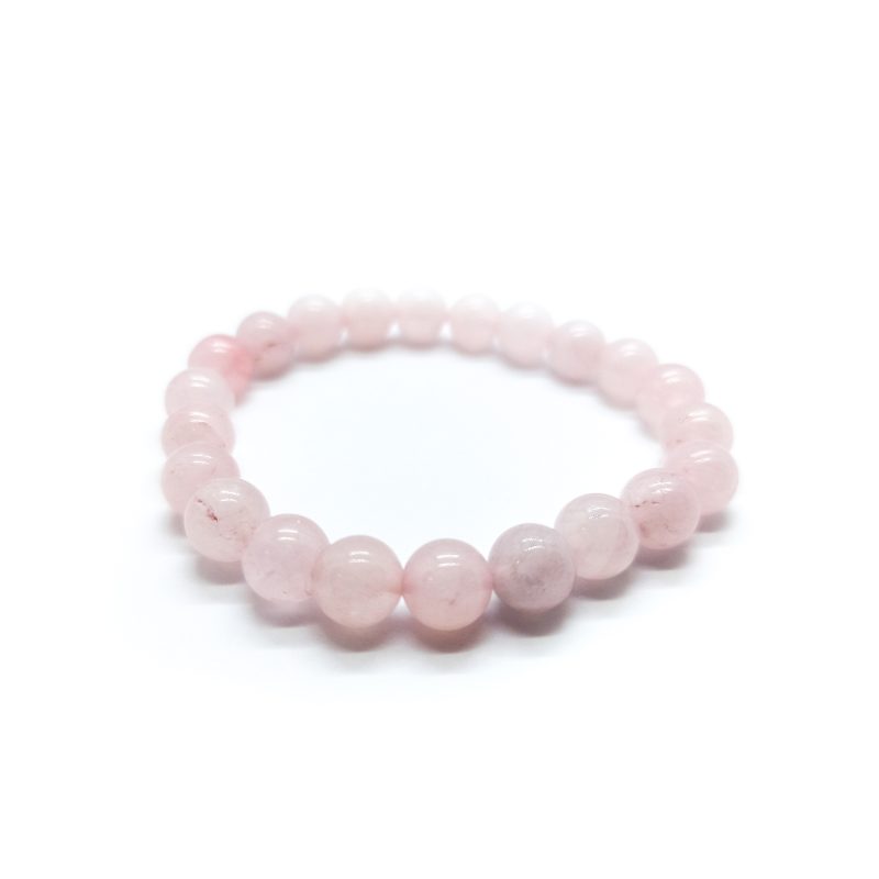 Pulseira Quartzo Rosa Rolada