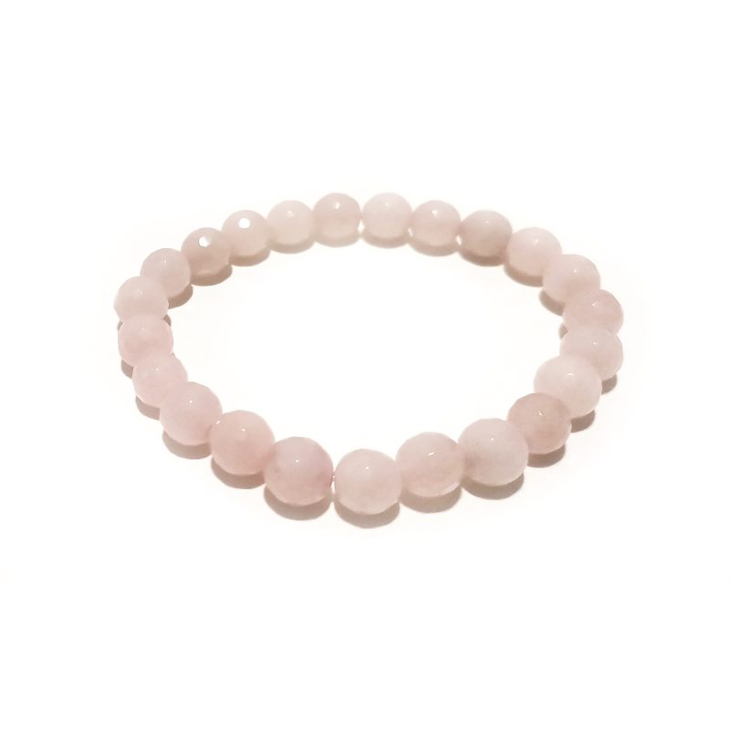 Pulseira Quartzo Rosa Facetada