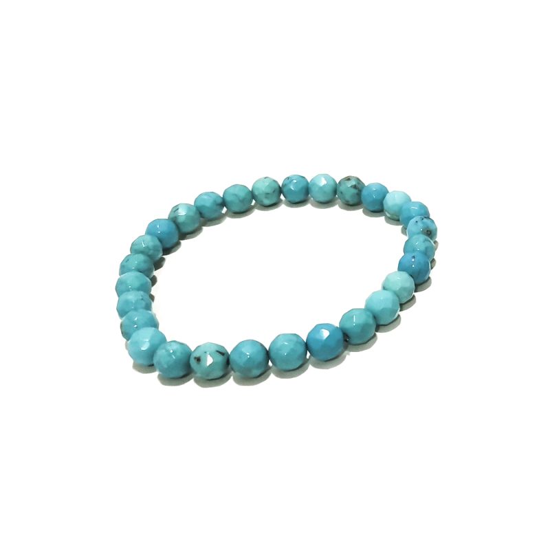 Pulseira Turquesa Facetada