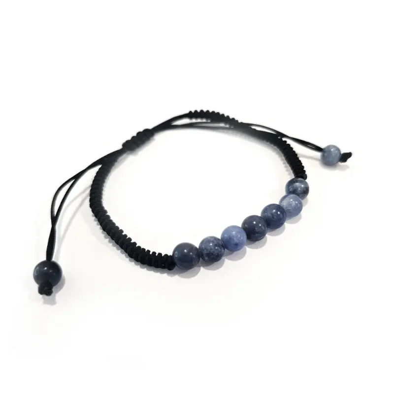 Pulseira Sodalite Rolada em Cordão