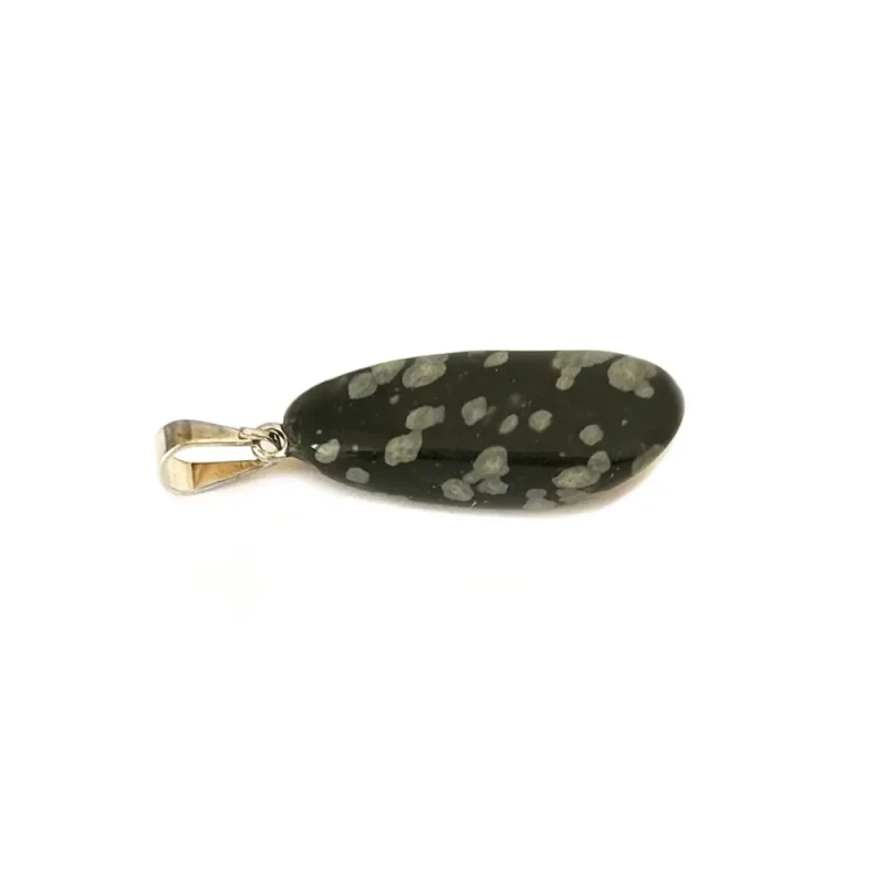 Pingente Obsidiana Floco de Neve