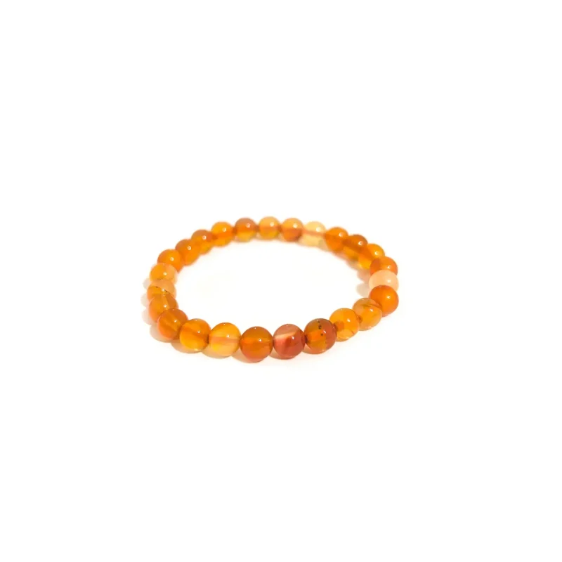 Pulseira de Criança Cornalina Rolada 6mm
