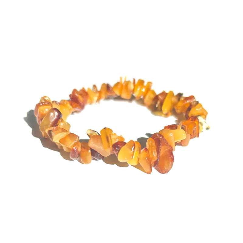 Pulseira de Âmbar Báltico em Bruto
