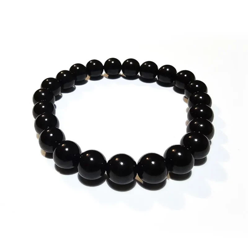 Pulseira Obsidiana Negra Rolada