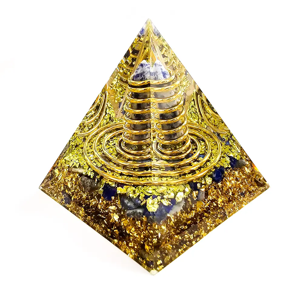 Orgonite com Ponta de Lápis Lazuli